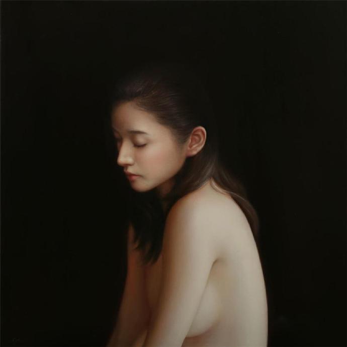 油画《影子》（未署名）