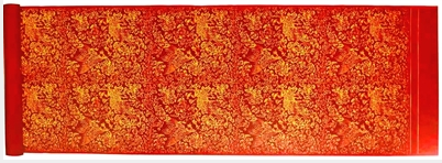 从御用红底凤凰牡丹织金漳缎说起