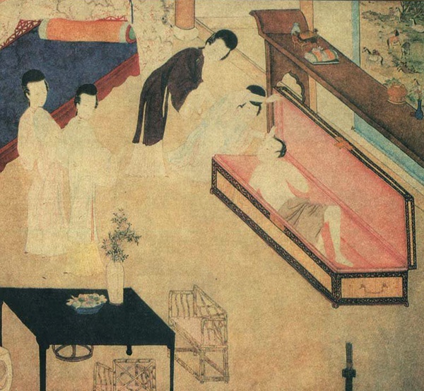 春宫画中的古代家具之五--箱子运男人