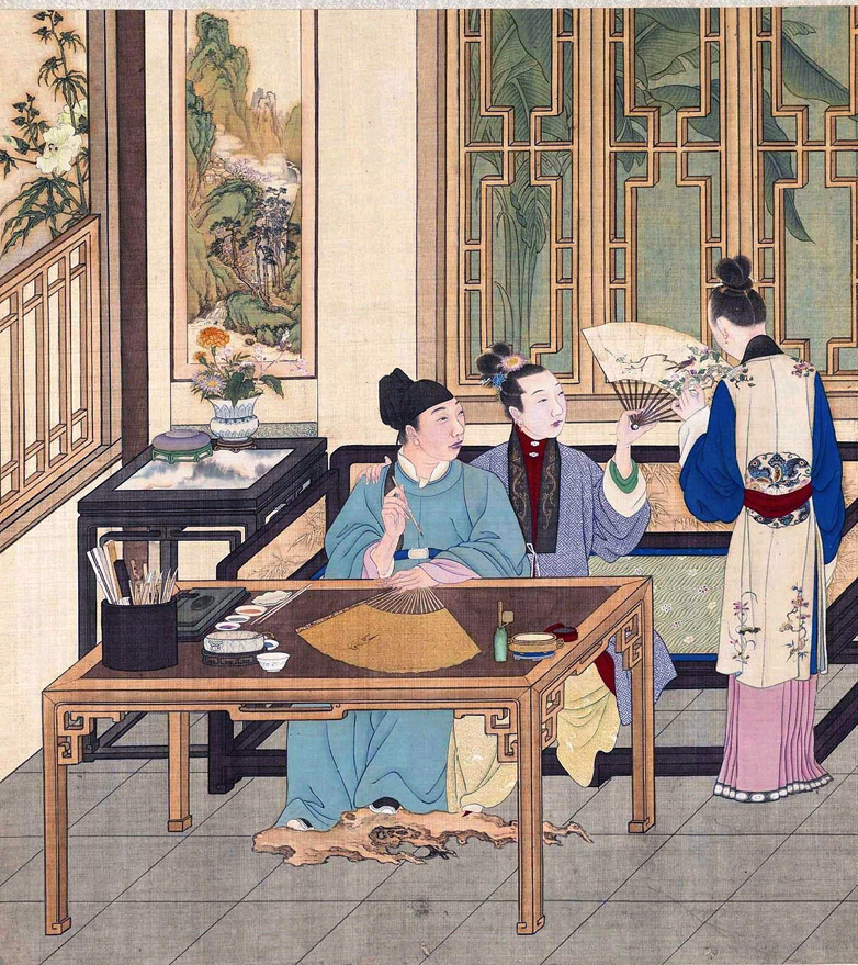“乾隆燕寝怡情”图册中的古代家具之一