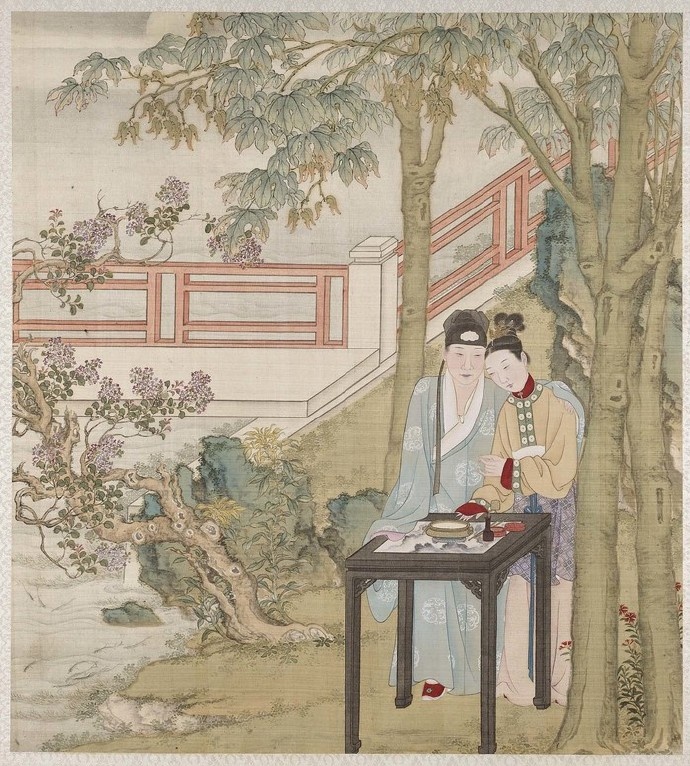 《燕寝怡情》画册描绘的是古代亲王级别的家居生活场景