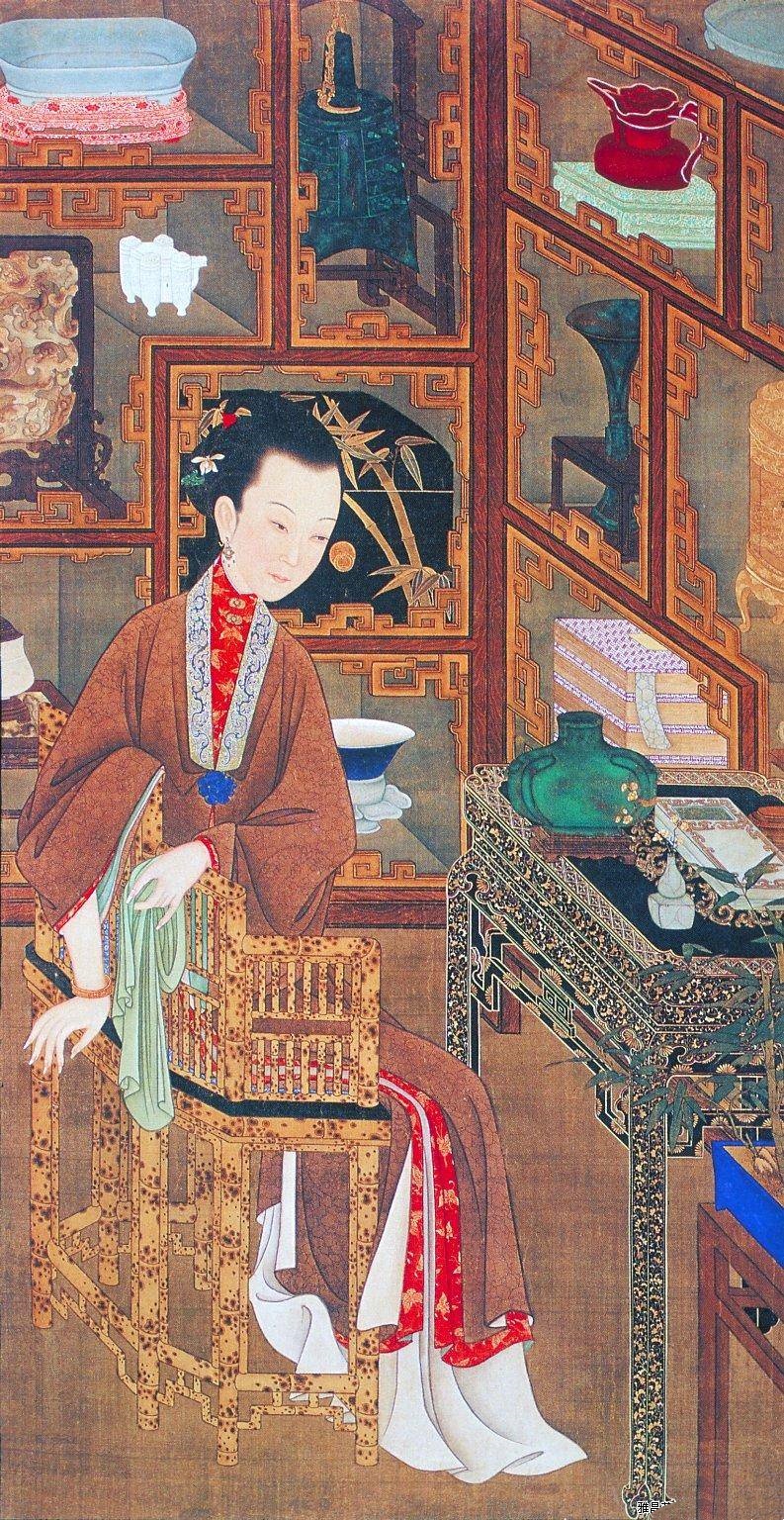 雍亲王题书堂深居图 系列之一
