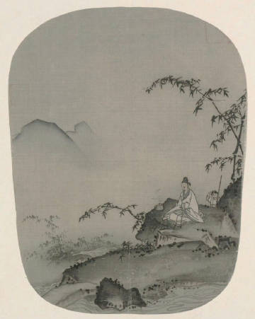 宋·马远·《竹涧焚香图》