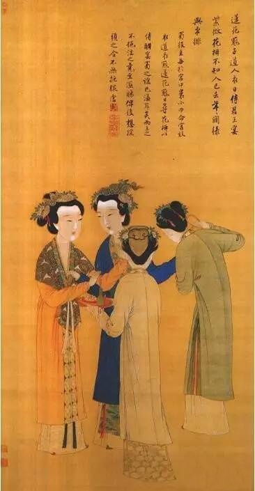 唐寅《孟蜀宫妓图》北京故宫博物院藏