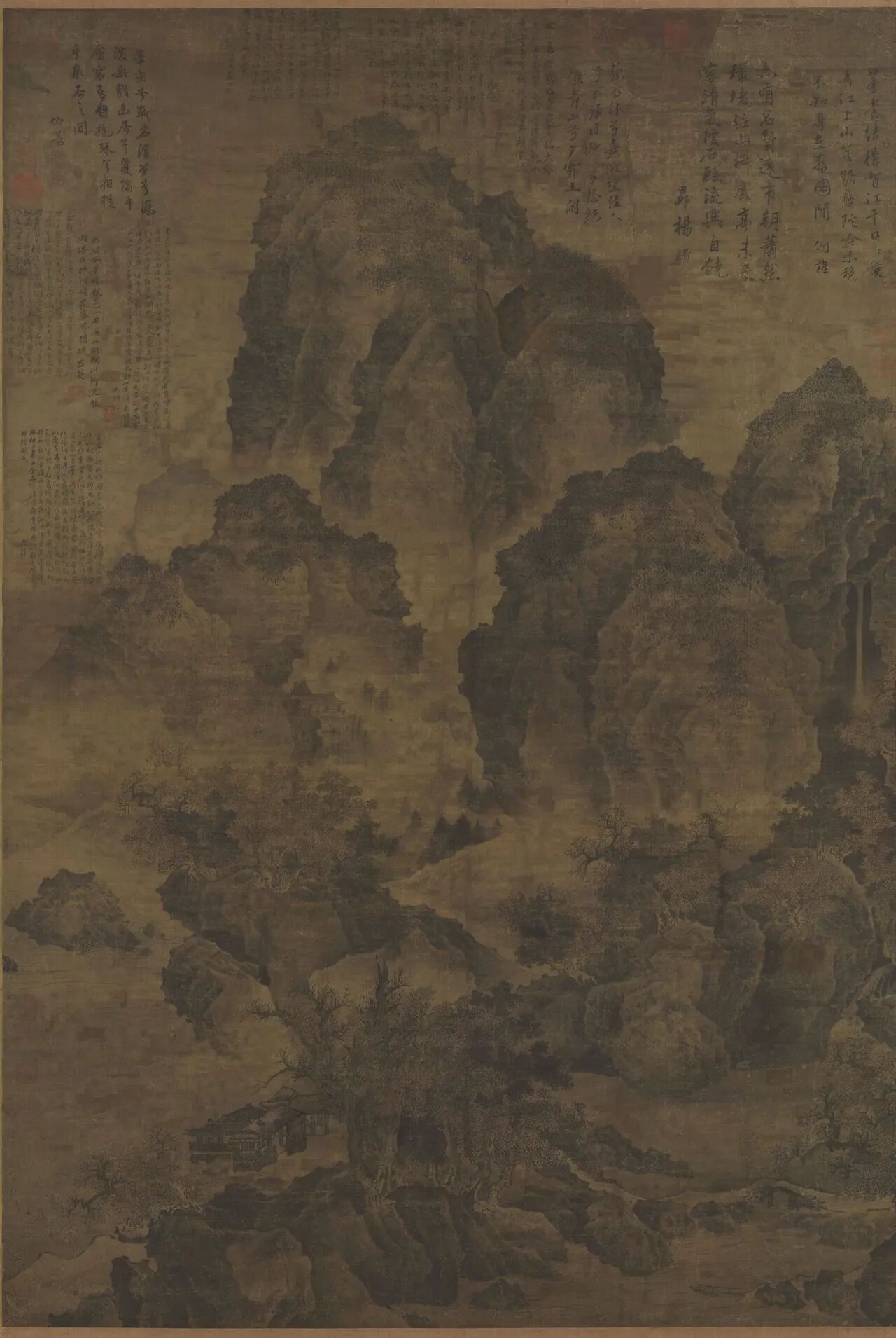 北宋范宽《临流独坐图》