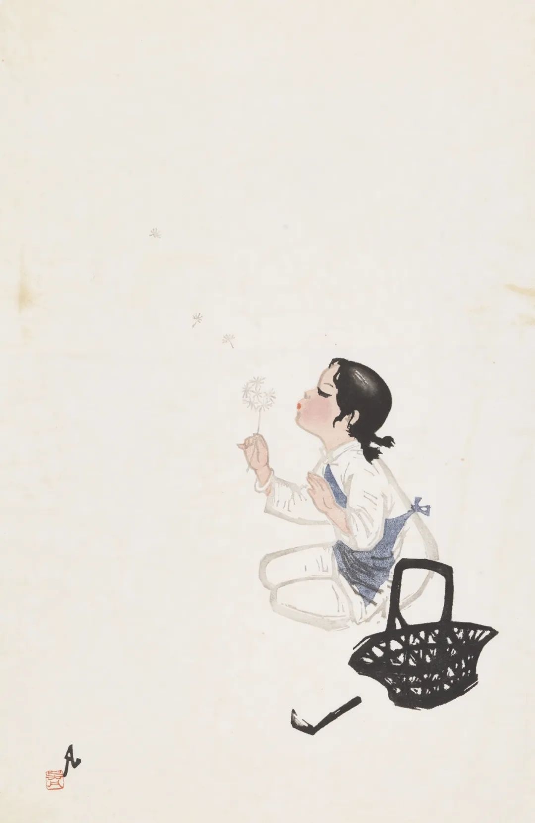 刘晶晶讲中国美术馆馆藏吴凡《蒲公英》